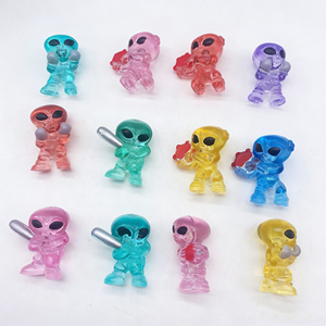 Plastik Şeffaf Uzaylı Oyuncak Bebek Çocuk Hediyesi Küçük Oyuncak - Product Image 2