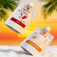 Sachet Doypack Personnalisé Imprimé Qualité Alimentaire avec Bec Verseur pour Emballage de Lait, Yaourt, Jus de Fruits et Boissons – Vente en Gros