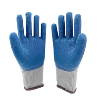 Prix de gros Gants de travail imperméables anti-vibrations en caoutchouc isolés doublés de fourrure thermique brossée