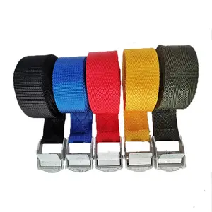 Cam Buckle Tie-Down Car luggage Cargo Lashing Strap for Motorcycle Bike Tension Rope Strong Ratchet Belt for Travel bag