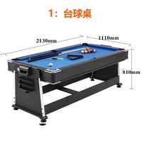Mesa de Juego Multifuncional 4 en 1 de Lujo para Interiores, Mesa de Billar, Mesa de Hockey de Aire, Mesa de Juego Multifuncional para Padres e Hijos en Venta