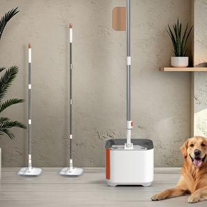 Ensemble de serpillière rotative BENHENG avec seau de séparation de la saleté, plateau pliable, utilisation sans les mains, essorage automatique, pour la maison, explosions russes - Product Image 3