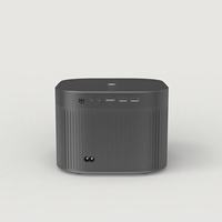 Projecteur de cinéma maison HAMOLB F18 Android 10 1080p avec lampe LED, prend en charge 4K 3D 1000 lumens, mini projecteur