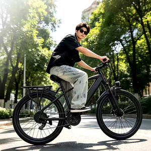 Bicicleta de Montaña Eléctrica de 400w para Carretera y Todoterreno T9 con 7 Velocidades, Conducción Suave y Eficiente para Diversos Terrenos Acero con Alto Contenido de Carbono - Product Image 5