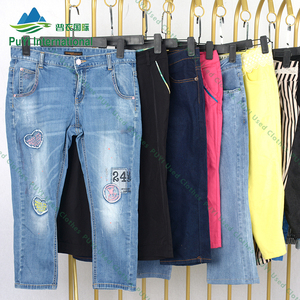 Pantalon de sport court trois quarts pantalons vêtements d'occasion livraison gratuite magasins d'occasion vêtements d'occasion en gros - Product Image 4