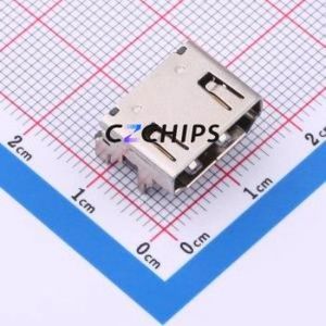 <b>HDMI</b>-GD-108PWB <b>HDMI</b> <b>Connector</b> SMD <b>Connector</b> ( <b>Connector</b> Type: <b>HDMI</b>-A )( Gender: Female )( Total Number of PINs: 19P ) - Product Image 1