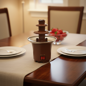 <span class=keywords><strong>Fontaine</strong></span> à <span class=keywords><strong>chocolat</strong></span> électrique miniature 230V/120V pour la maison, les mariages et l'hôtellerie - Product Image 1