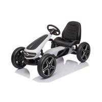 Voiture électrique pour enfants Mercedes Benz sous licence, kart à pédales pour enfants de 5 à 7 ans, alimentée par batterie, en plastique