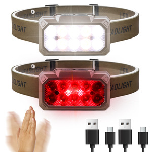 Linterna Frontal con Sensor YD-16 Recargable de 1500 mAh LED Multifuncional para Senderismo, Camping e Iluminación Exterior - Product Image 2