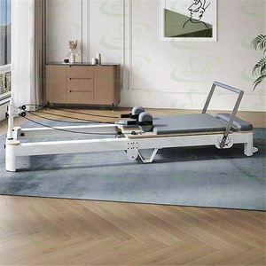 <span class=keywords><strong>Cama</strong></span> <span class=keywords><strong>de</strong></span> <span class=keywords><strong>pilates</strong></span> plegable con torre, <span class=keywords><strong>de</strong></span> aluminio blanco, para <span class=keywords><strong>pilates</strong></span>, venta al por mayor - Product Image 1