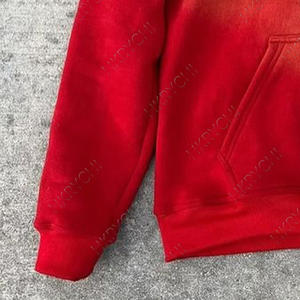 Sudadera con capucha de rendimiento para hombre Vintage de gran tamaño recortada elaborada cremallera patrón Logo resistente estilo Retro invierno textil con capucha encantador - Product Image 3