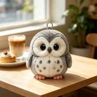 Peluche Hibou Personnalisée ODM/OEM, Adorable Oiseau de la Forêt en Peluche, Porte-clés, Mini Breloque de Sac, Cadeau Promotionnel