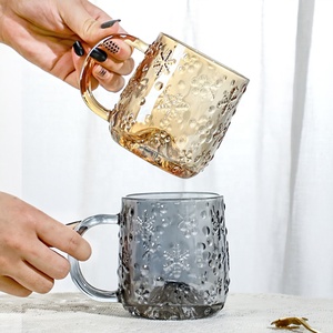 11oz màu Fuji núi cà phê Mug bông tuyết mô hình nổi ly thủy tinh với xử lý - Product Image 4