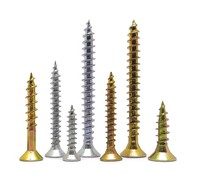Vis à tête fraisée à double tête en zinc plaqué 70 mm 80 mm 100 mm, vis pour panneau de bois