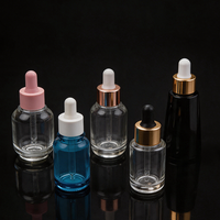 Flacons compte-gouttes en verre ambré rose mat personnalisés 15ml 30ml 60ml 1oz 2oz 4oz pour huile essentielle, huile capillaire, sérum visage et mascara