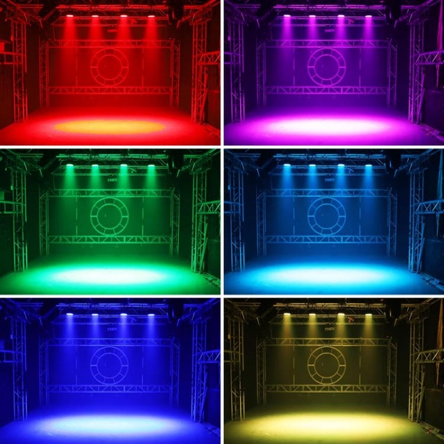 No Shaking Head Round RGB IP66 SMD LED Flood Light with DMX512 Control for Outdoor Events & Stage Lighting