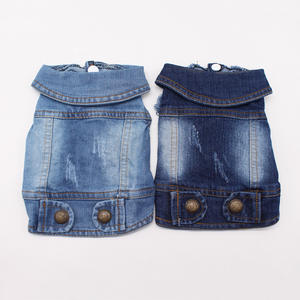 Chaleco de tela vaquera microelástica <span class=keywords><strong>para</strong></span> perro, chaqueta vaquera en blanco <span class=keywords><strong>para</strong></span> Chihuahua, <span class=keywords><strong>caniche</strong></span>, Shih Tzu, ropa <span class=keywords><strong>para</strong></span> cachorros, ropa <span class=keywords><strong>para</strong></span> perros pequeños y Mascotas - Product Image 1