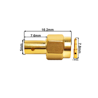 Connecteur coaxial RF en cuivre SMA mâle à bas prix d'usine, soudure à souder, sertissage, câble RG402 RG141, convertisseur SMA