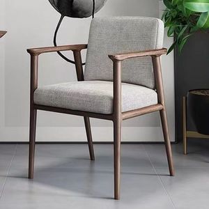 Nuova struttura in legno massello cinese moderna impermeabile portatile per il tempo libero in tessuto imbottito morbido Pad <span class=keywords><strong>poltrona</strong></span> da pranzo per appartamento - Product Image 5
