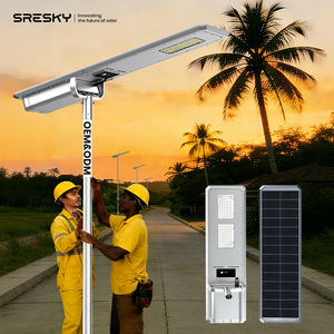 Luz de Rua Solar SRESKY da China 60w 80w 100w 120w 150w Fabricante de Luzes de Rua LED Solares à Prova d'Água - Product Image 1