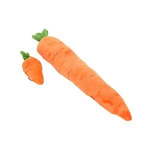 Mainan anjing wortel mewah tahan air ukuran besar ramah lingkungan untuk anjing besar & anak anjing kecil membuat suara mengurangi kebosanan - Product Image 1