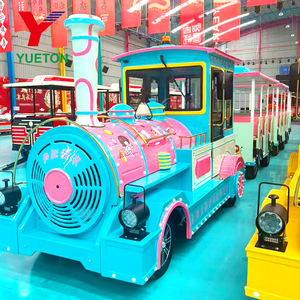 Tren Turístico Eléctrico de Lujo con 27-42 Asientos |   Autobús Turístico Personalizado sin Rieles |   Atracciones de Diversión Profesionales con Certificación CE - Product Image 1