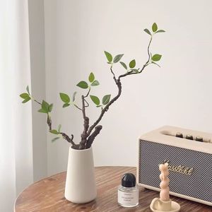 Paquete de varias piezas de flores de seda y plantas verdes artificiales para decoración de bodas y hogar - Product Image 3