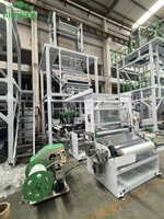 Machine à film plastique multicouche, machine à fabriquer des films en polyéthylène HDPE, machine à film soufflé par co-extrusion ABA à trois couches