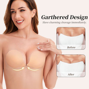 Backless güçlü yapışkan silikon meme sutyen ince cilt silikon jel sutyen yapıştırıcı görünmez kaldırma kullanımlık Pasties meme koruyun - Product Image 5