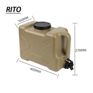 Bidón de agua de plástico para acampada, bote de agua para deportes de supervivencia - Product Image 2