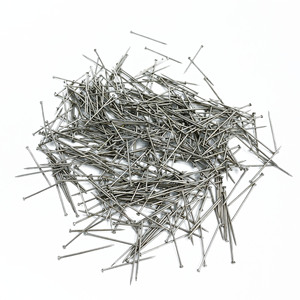 Broche <span class=keywords><strong>à</strong></span> <span class=keywords><strong>tête</strong></span> ronde en acier inoxydable et acier nickelé de haute qualité broche de bureau <span class=keywords><strong>à</strong></span> <span class=keywords><strong>tête</strong></span> <span class=keywords><strong>plate</strong></span> pour les carfts de <span class=keywords><strong>couture</strong></span> - Product Image 1