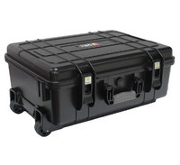 EPC017B OEM/ODM Valise de transport en plastique avec roulettes, étanche IP67, antichoc, conception étanche, doublure en mousse alvéolée pour camping et randonnée