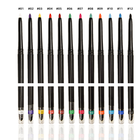 Personnalisez votre propre marque avec 3 en 1 Eye Liner rétractable coloré Eyeliner imperméable de marque privée