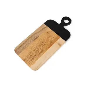 Wooden Collection Chopping <b>Blocks</b> Home Decor Kitchen Accessories Rectangle Multiple <b>Shapes</b> Stainless Steel Handle - Product Image 1