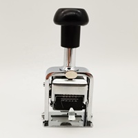 Machine à encrer automatique à 6 chiffres, numéro de série et timbre-date, page manuelle, numérotation automatique pour le bureau, structure métallique, vente en gros