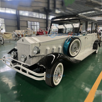 Venta Especial: Auto Eléctrico Clásico Vintage para Turismo, Nuevo Diseño Personalizado, Carrocería Totalmente Metálica, Asientos de Cuero, Ideal para Bodas y Eventos