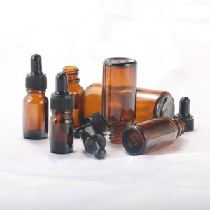Botella Redonda de Vidrio Cosmético Marrón Esmerilado de 5 ml, 10 ml, 20 ml, 30 ml, 50 ml, 100 ml con Gotero Negro para Aceite - Product Image 5