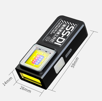 Mini lampe torche LED COB rechargeable en plastique, nouveau design, pour le camping, la marche, lampe de poche USB, lampe de travail suspendue