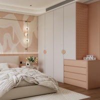 Armoire pliante en bois sur mesure pour chambre à coucher - Design moderne, approvisionnement direct d'usine