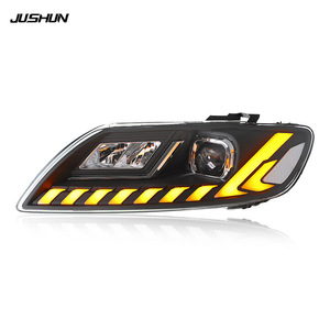 Ensemble de phares Jushun Audi Q7 2006-2015, LED dynamiques, clignotants séquentiels, lentille laser - Product Image 1