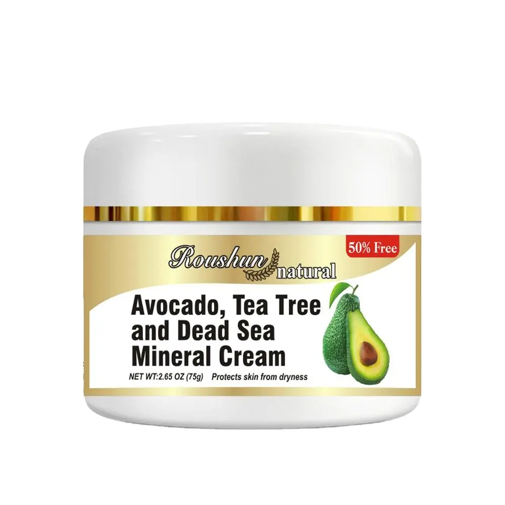 Roushun Natuurlijke Avocado,Tea Tree En Dode Zee Minerale Crème