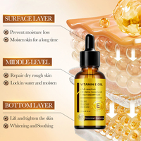 Marque privée 30ML Anti-âge vitamine E sérum hydratant huile pour le visage avec fonction Anti-rides grand Lot soins du visage