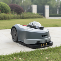Tondeuse à gazon robotisée intelligente industrielle sans fil rechargeable, coupe-herbe robotisé, télécommande, équipement de jardinage DIY