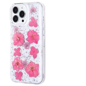 Coque de téléphone KINGSOUL de luxe anti-chute en TPU+PC avec design de fleurs séchées aux quatre coins pour fille, accessoires de téléphone tendance - Product Image 2