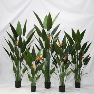 Grande plante artificielle en soie de type oiseau de <span class=keywords><strong>paradis</strong></span> en pot pour la décoration intérieure du salon <span class=keywords><strong>ou</strong></span> de l'agence, verdure artificielle - Product Image 1