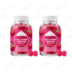 Integratori gommosi vitaminici e biotina per la memoria della salute del cervello supporto per l'immunità per la crescita dei capelli del sonno sapore di mirtillo rosso adulto 60 conteggi - Product Image 4