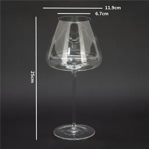 Großhandel kunden spezifisches Logo modernes Restaurant Kristalls tiel Hochzeits gläser Becher Stiel Weinglas