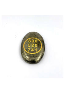 เหรียญไพไรต์คุณภาพสูง ซิบู คอยน์ มันนี่ สวิตช์เวิร์ด หินแห่งความมั่งคั่ง ความอุดมสมบูรณ์ ของขวัญ ของที่ระลึก คริสตัลคราฟต์ขายส่งแบบเลเซอร์ - Product Image 3