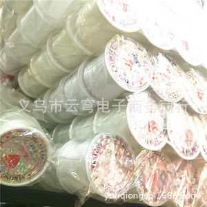 Fil à perles en nylon transparent 0,2 mm 0,25 mm 0,3 mm 0,4 mm 0,45 mm 0,5 mm non élastique, ligne de pêche artisanale pour la fabrication de bijoux - Product Image 1