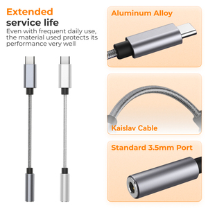 <span class=keywords><strong>Adaptateur</strong></span> audio <span class=keywords><strong>femelle</strong></span> USB C 3.5mm CX21988 Dongle nouveau type-c 3.5mm pour <span class=keywords><strong>iPhone</strong></span> 16/15Pro pour prise casque Samsung - Product Image 4